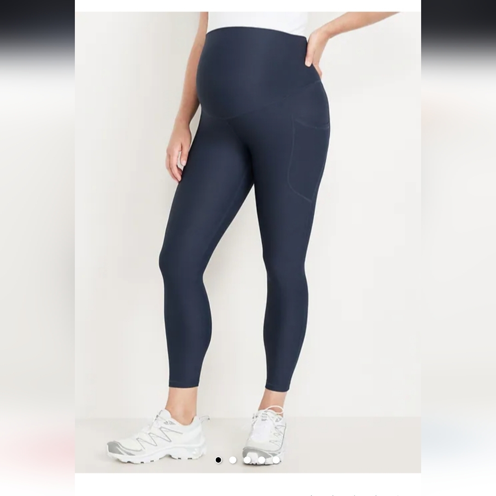 Old Navy Maternity Full-Panel PowerSoft 7/8 Leggings